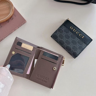 Luxury GG-Inspired Zipper Wallet Collection