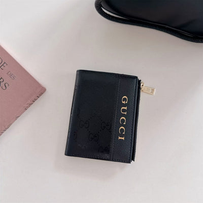 Luxury GG-Inspired Zipper Wallet Collection