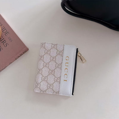 Luxury GG-Inspired Zipper Wallet Collection