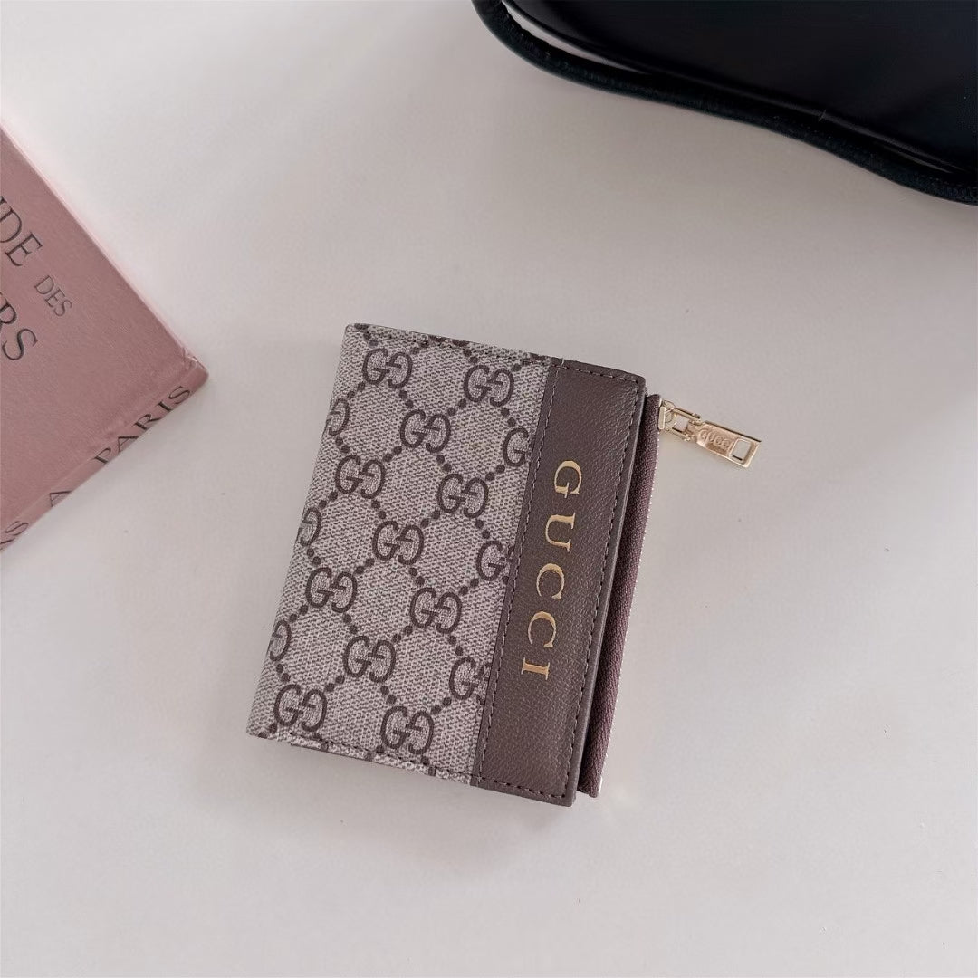 Luxury GG-Inspired Zipper Wallet Collection