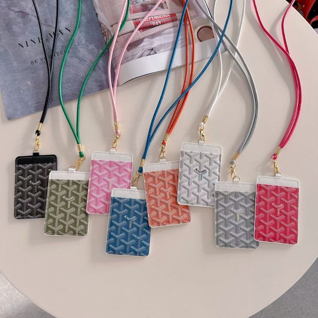 Luxury GY-Inspired Colorful Lanyard Card Holder