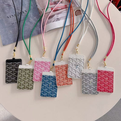 Luxury GY-Inspired Colorful Lanyard Card Holder