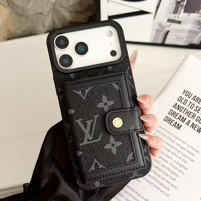 Luxury LV & GG Wallet Phone Case with Card Holder