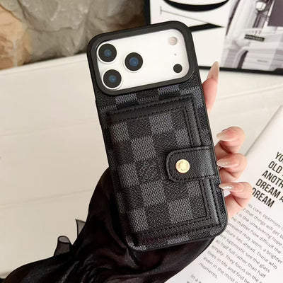 Luxury LV & GG Wallet Phone Case with Card Holder