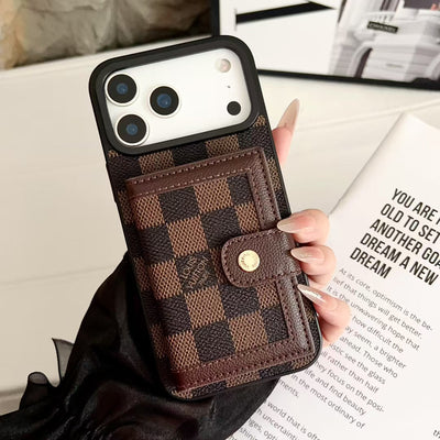 Luxury LV & GG Wallet Phone Case with Card Holder