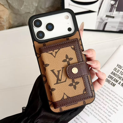 Luxury LV & GG Wallet Phone Case with Card Holder