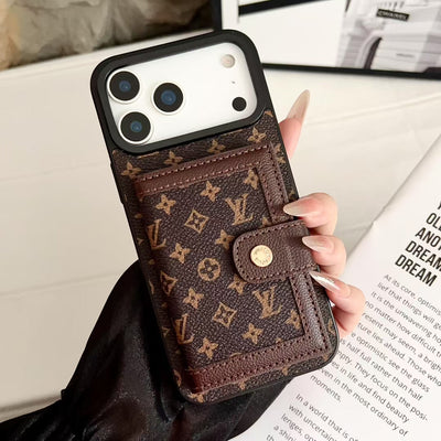 Luxury LV & GG Wallet Phone Case with Card Holder