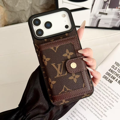 Luxury LV & GG Wallet Phone Case with Card Holder