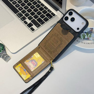 Luxury LV & CO Wallet Strap Phone Case with Logo