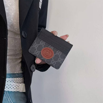 Luxury GG-Inspired Minimalist Card Holder
