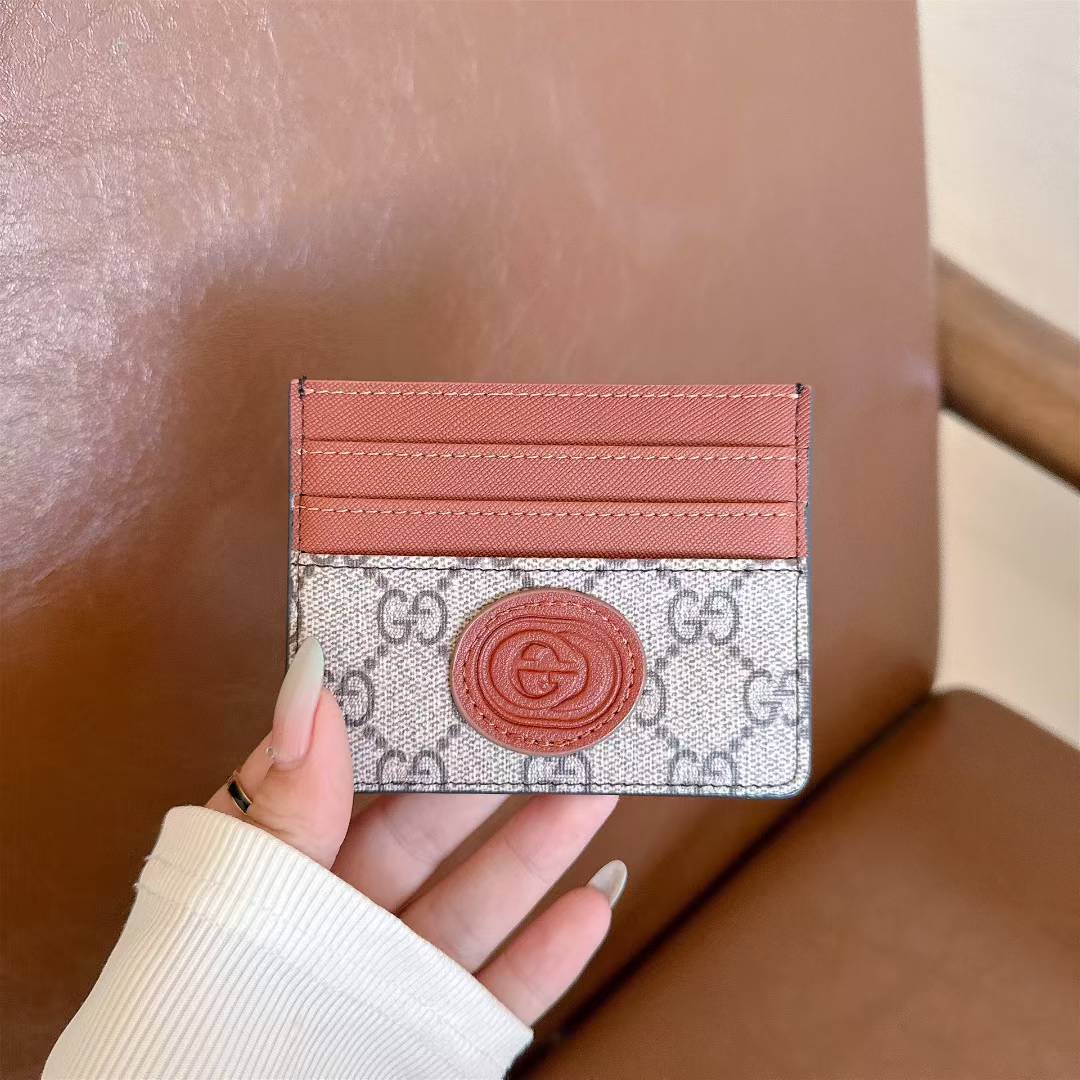 Luxury GG-Inspired Minimalist Card Holder