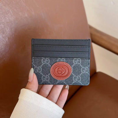 Luxury GG-Inspired Minimalist Card Holder