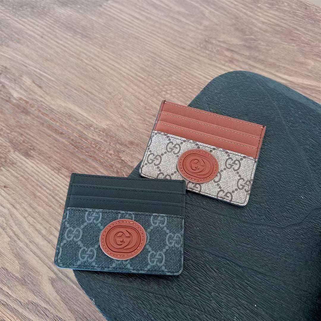 Luxury GG-Inspired Minimalist Card Holder
