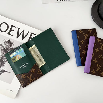 Luxury Monogram Passport Holder Wallet