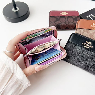 Luxury CH Zip Wallet Collection with Classic Pattern