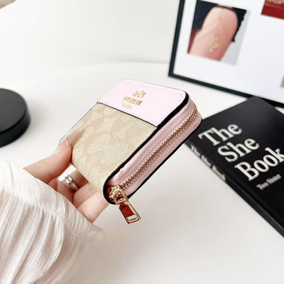 Luxury CH Zip Wallet Collection with Classic Pattern