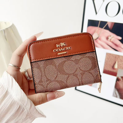 Luxury CH Zip Wallet Collection with Classic Pattern