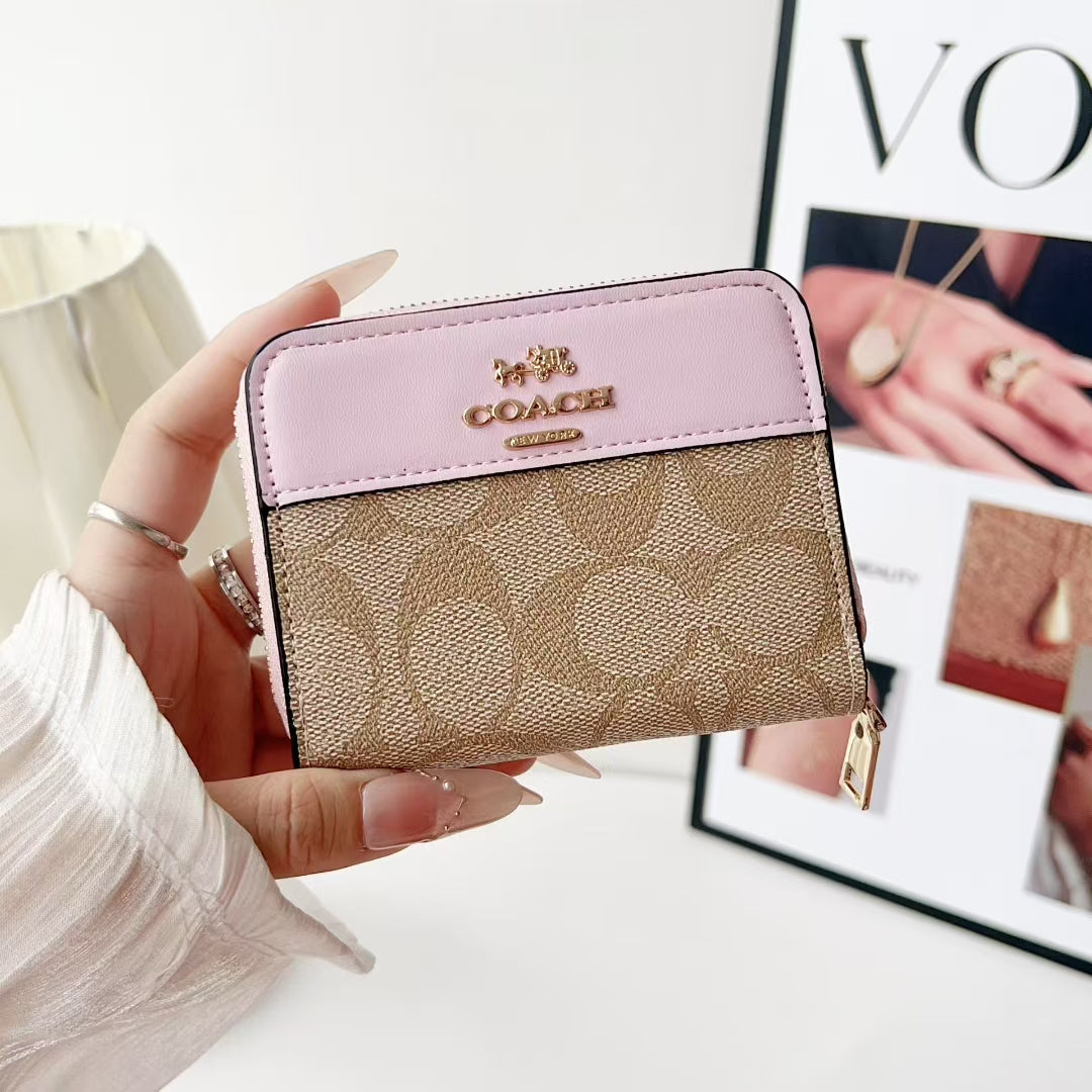 Luxury CH Zip Wallet Collection with Classic Pattern
