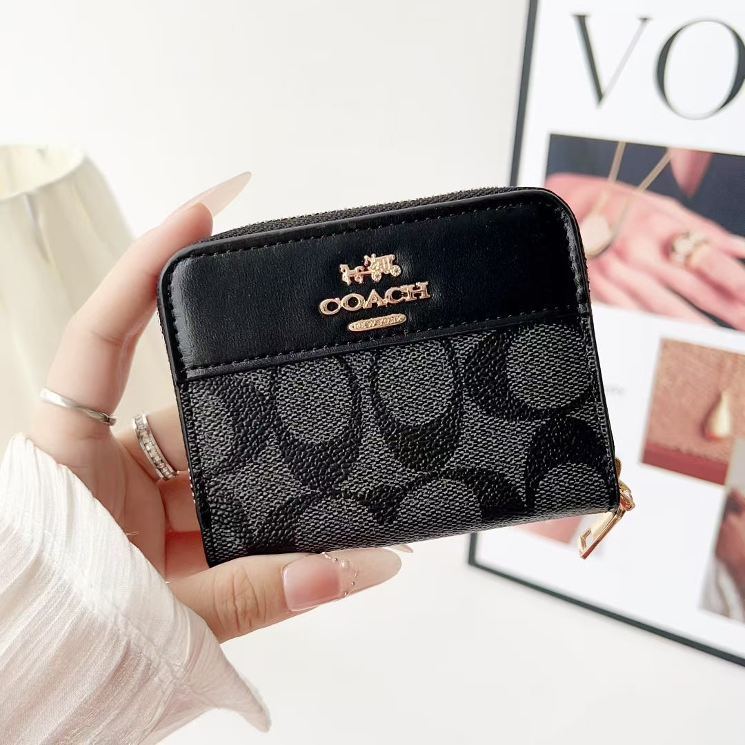 Luxury CH Zip Wallet Collection with Classic Pattern