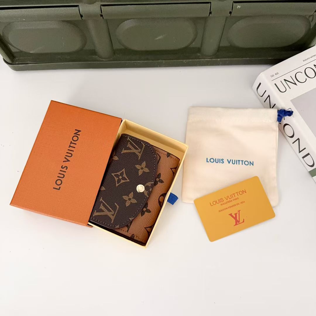 Luxury Monogram Compact Wallet Collection