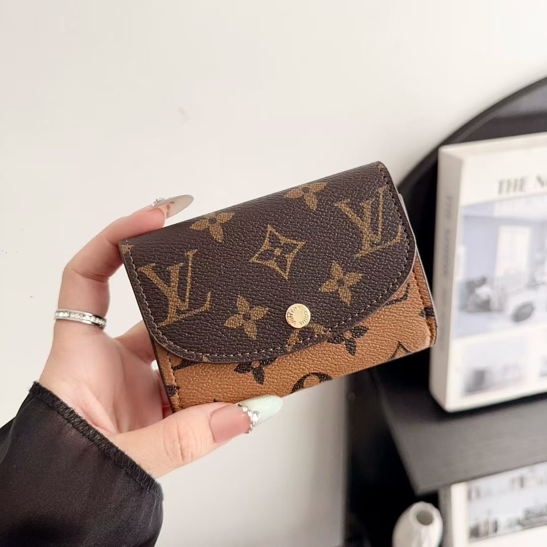 Luxury Monogram Compact Wallet Collection