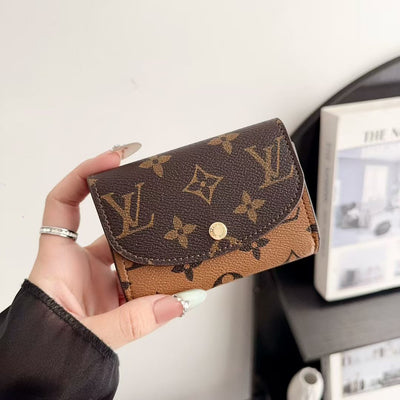 Luxury Monogram Compact Wallet Collection