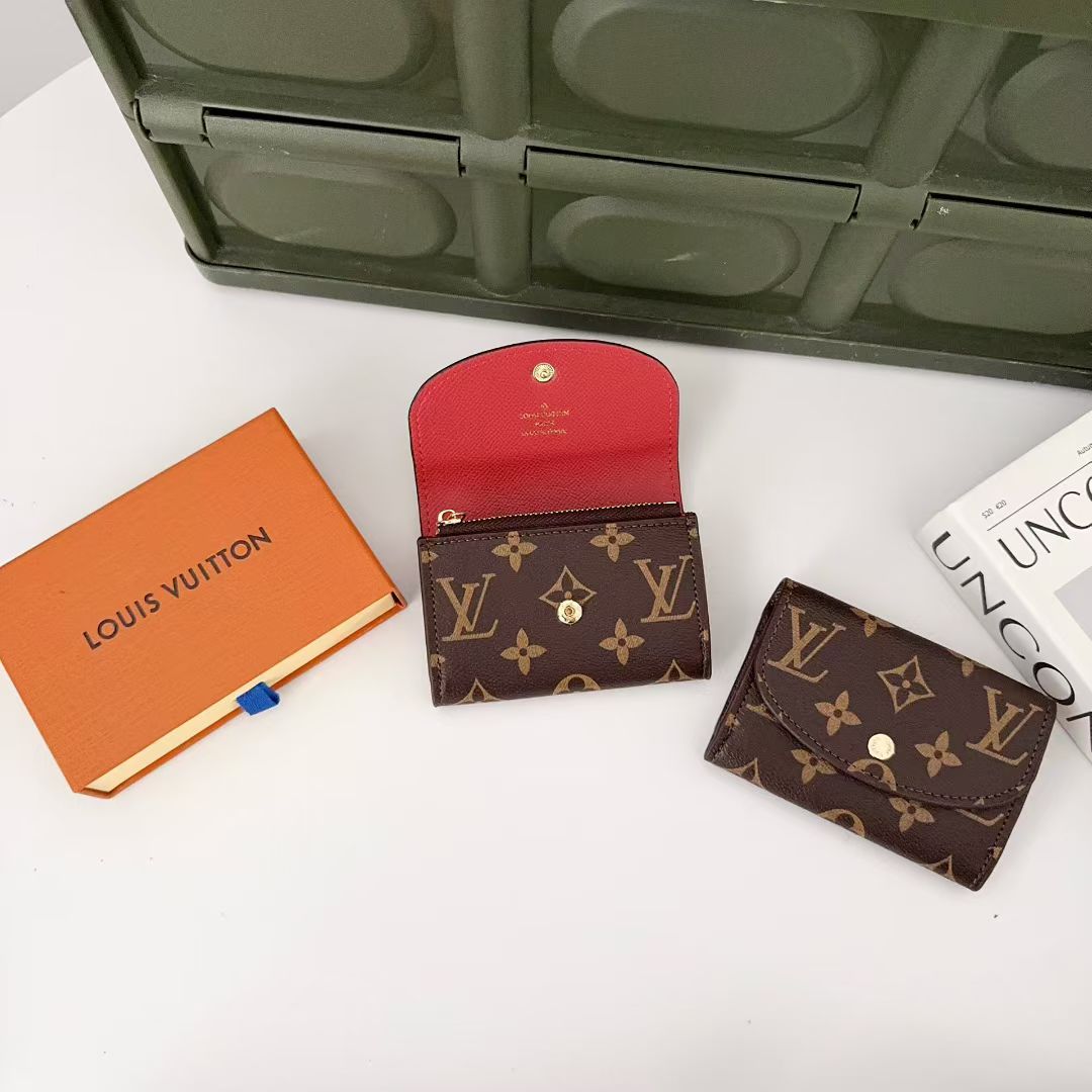 Luxury Monogram Compact Wallet Collection