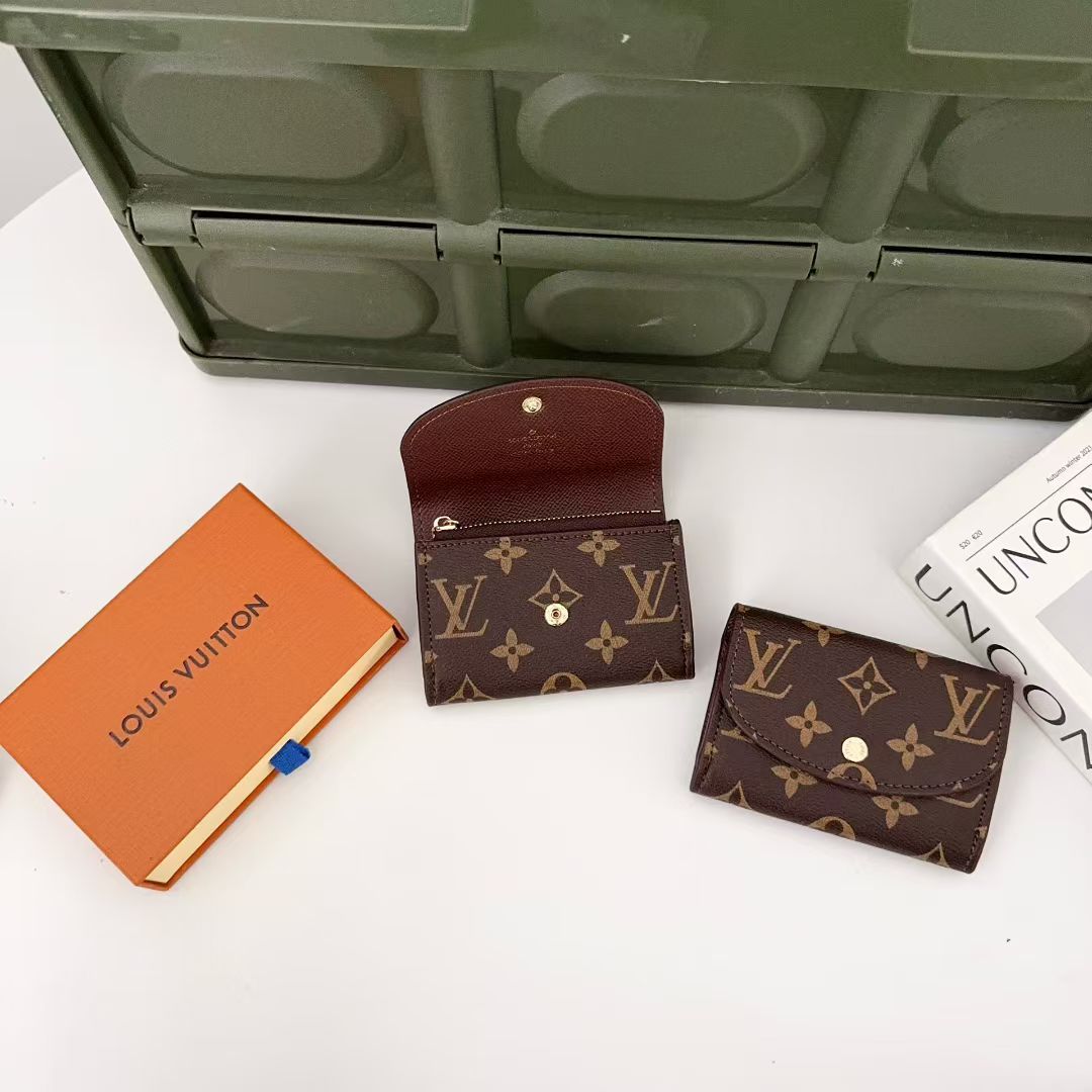 Luxury Monogram Compact Wallet Collection