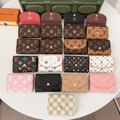 Luxury Monogram Compact Wallet Collection