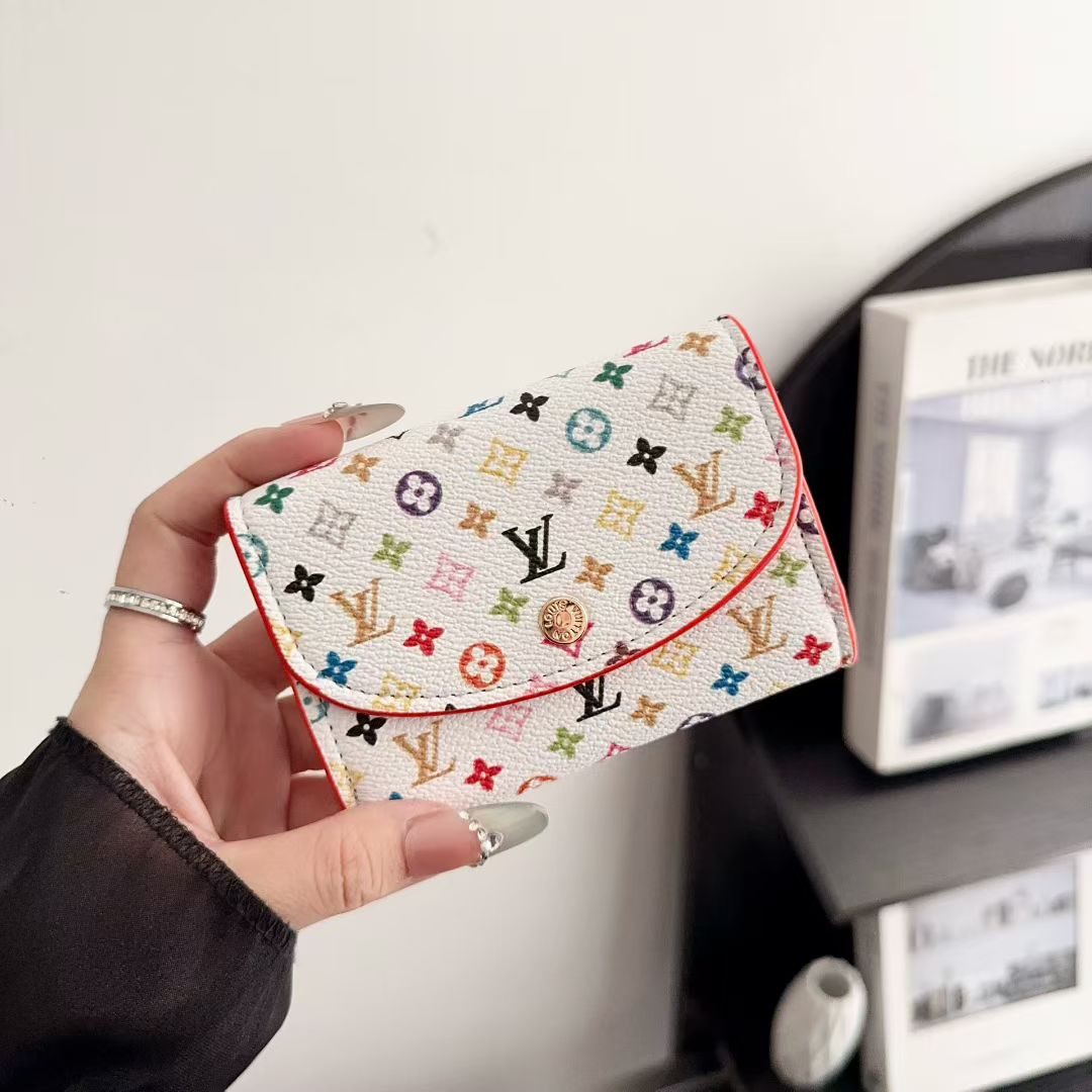 Luxury Monogram Compact Wallet Collection