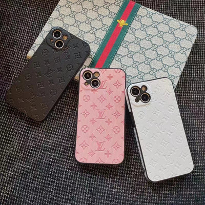 LV-Inspired Embossed Monogram Phone Case Collection