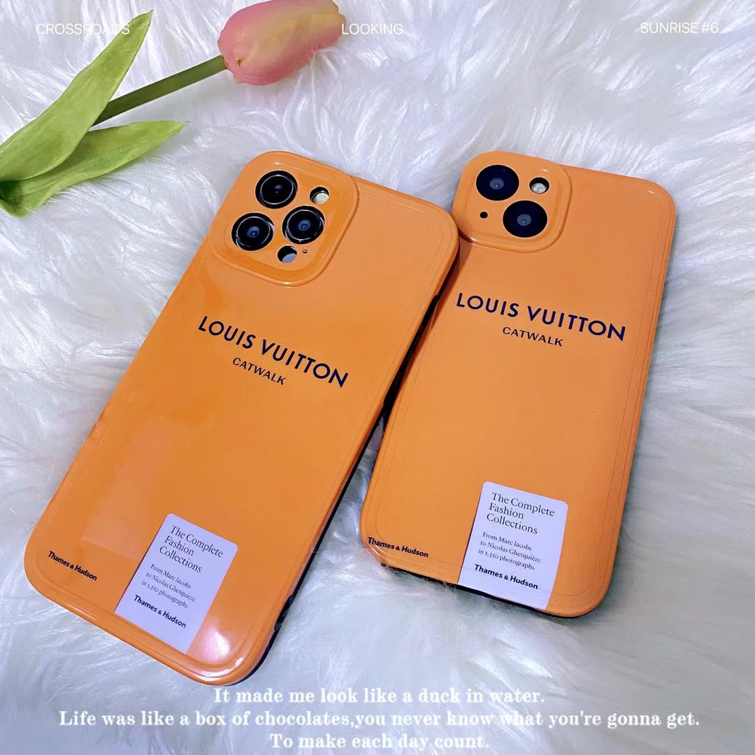 LV-Inspired Catwalk Glossy Phone Case