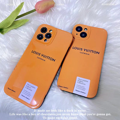 LV-Inspired Catwalk Glossy Phone Case