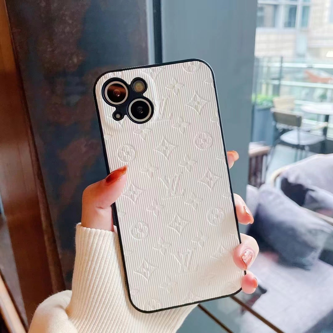 LV-Inspired Embossed Monogram Phone Case Collection