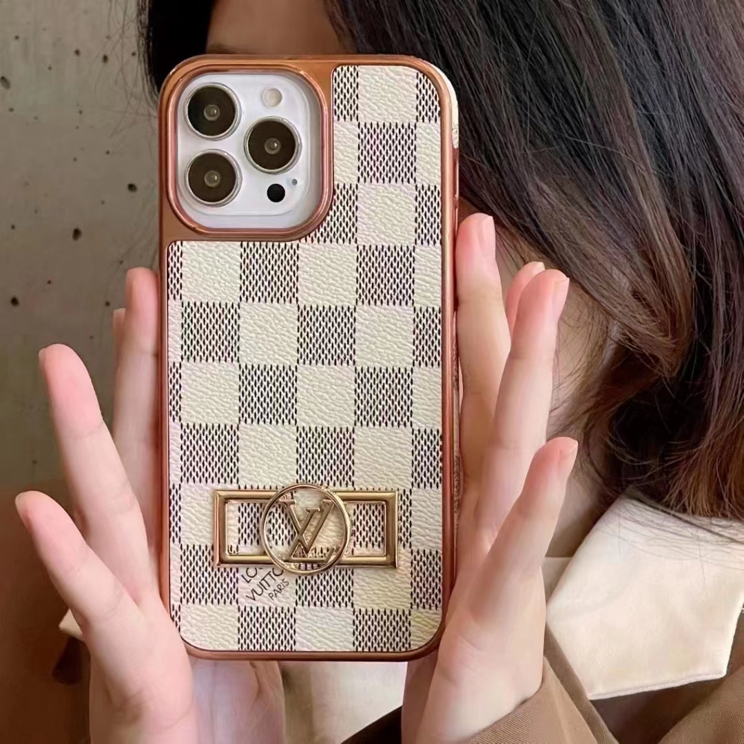 Luxury LV-Inspired Monogram iPhone Case Collection