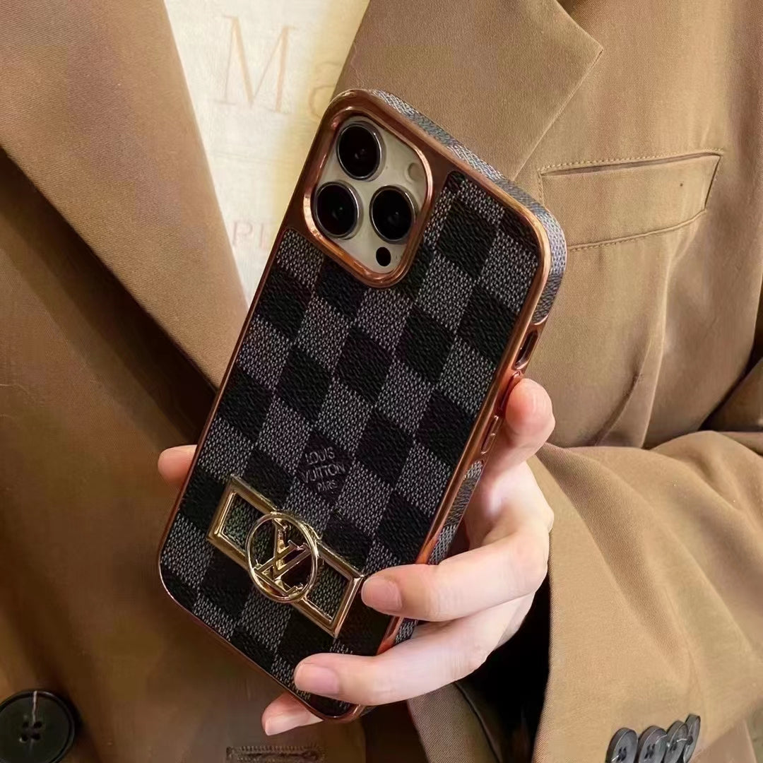 Luxury LV-Inspired Monogram iPhone Case Collection