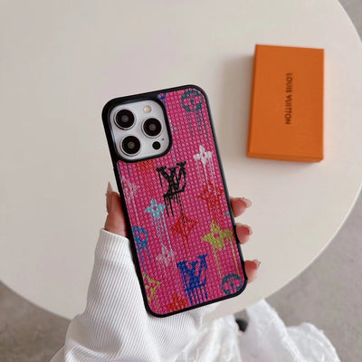 Designer iPhone Case with iconic LV pattern