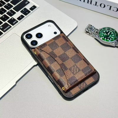 Luxury LV & GG Wallet iPhone Case with Card Holder