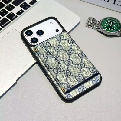 Luxury LV & GG Wallet iPhone Case with Card Holder