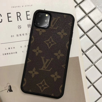 Chic LV Supreme Burberry iPhone Case with iconic Supreme red