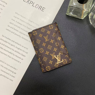 Luxury Monogram Card Holder Wallet – Premium LV Style