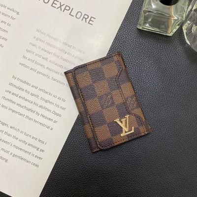 Luxury Monogram Card Holder Wallet – Premium LV Style
