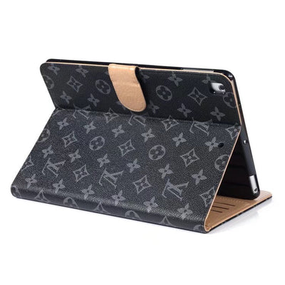 Trendy Luxury LV Monogram iPad Case with Card Holder