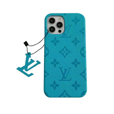 Detailed Shot of Luxury LV Monogram iPhone Case