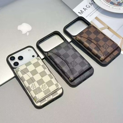 Luxury LV & GG Wallet iPhone Case with Card Holder