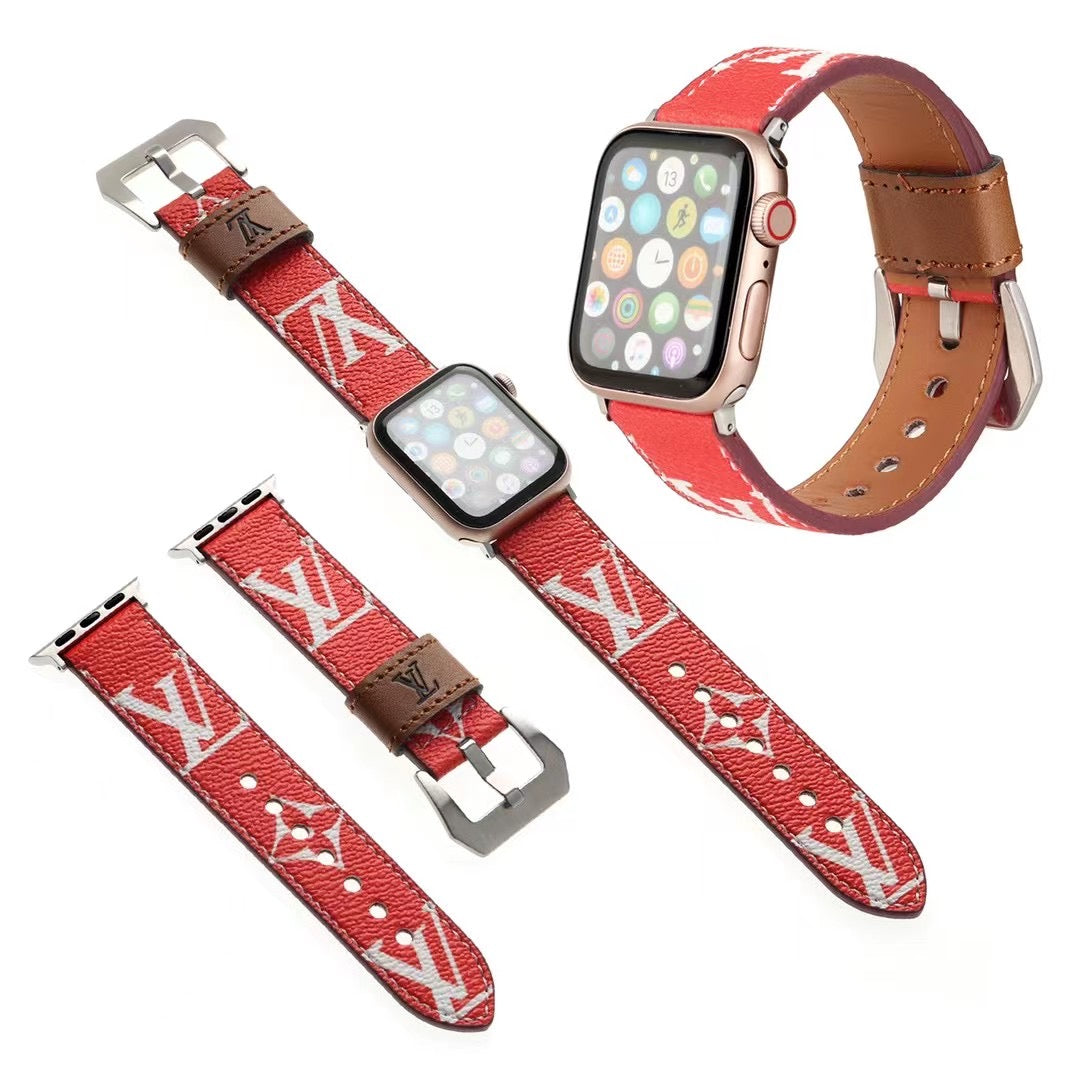 Woman wearing Louis Vuitton Chic Apple Watch Band Strap