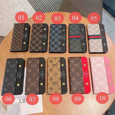 Stylish LV iPhone case with convenient card holder