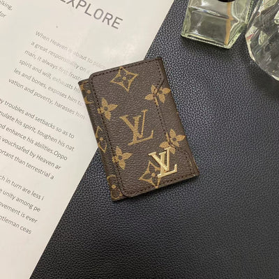 Luxury Monogram Card Holder Wallet – Premium LV Style