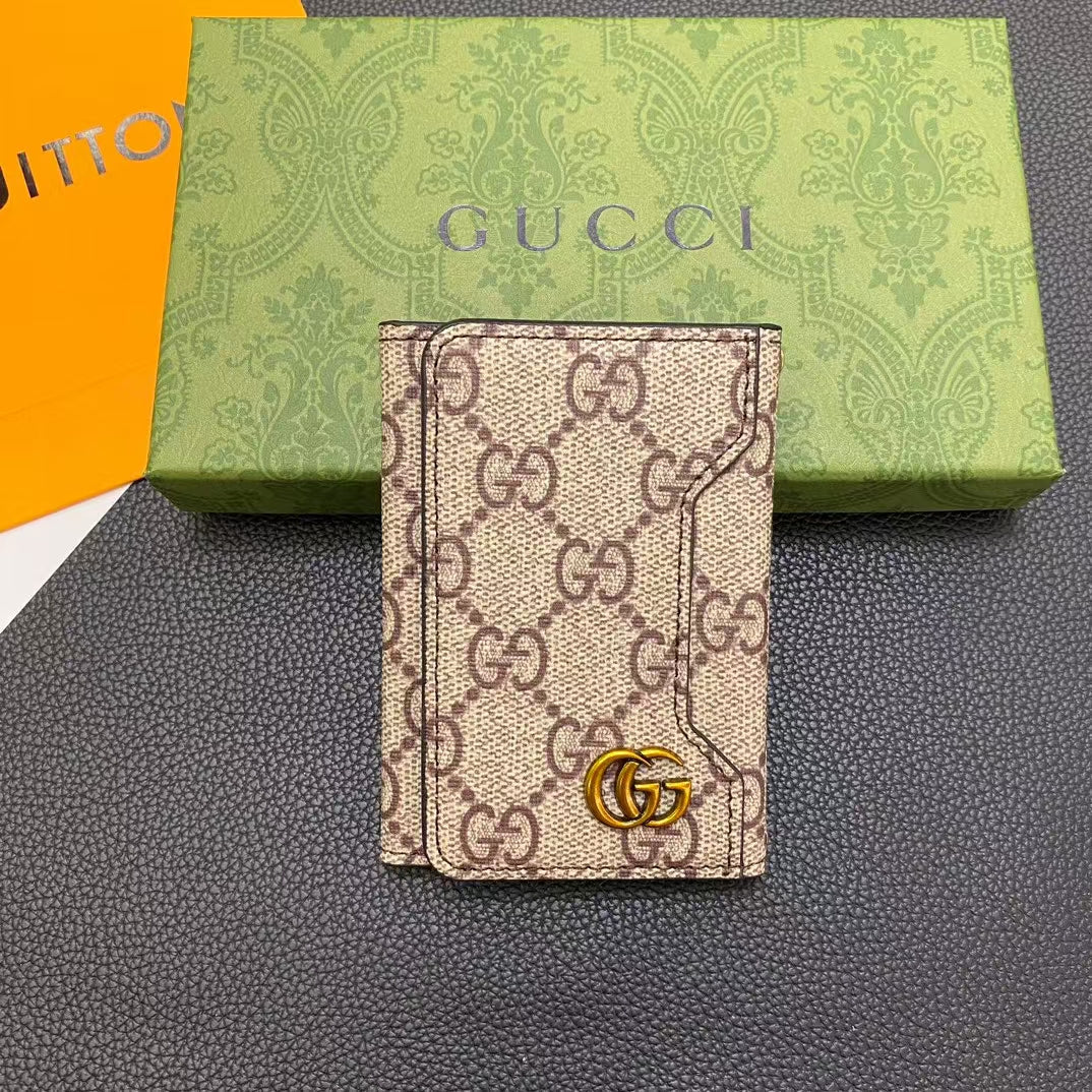 Luxury Monogram Card Holder Wallet – Premium LV Style