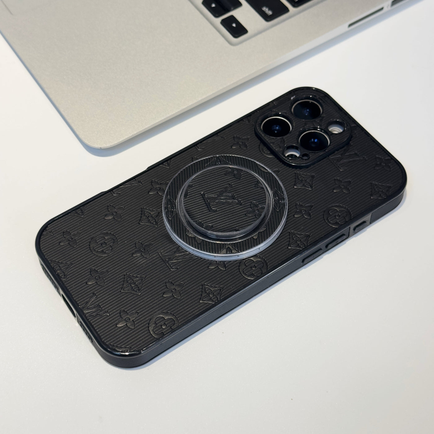Luxury LV MagSafe Phone Case with Monogram Pattern